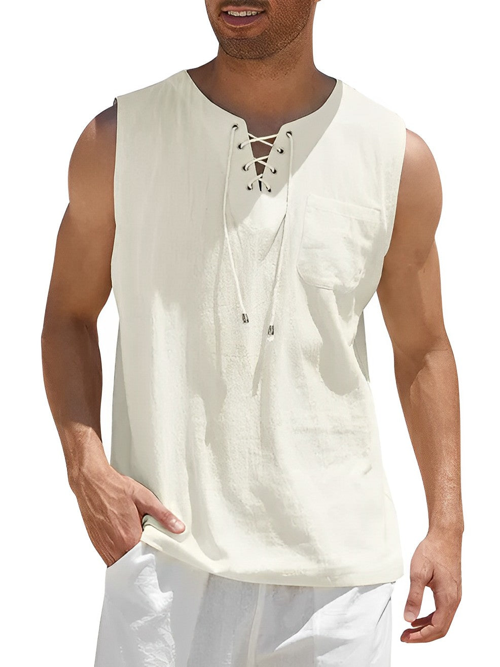 Valentin | Herren V-Ausschnitt Tank Top ärmellos