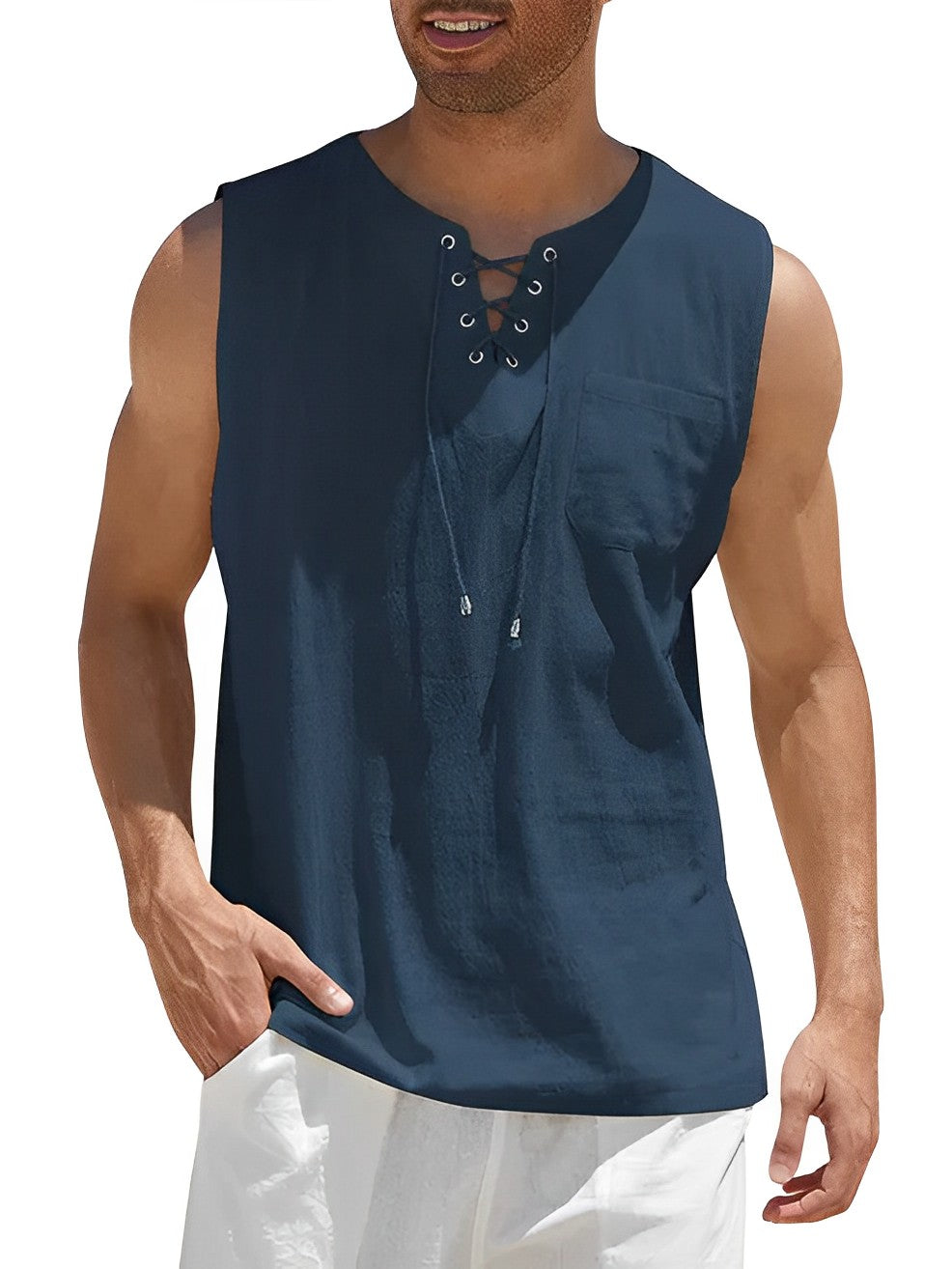 Valentin | Herren V-Ausschnitt Tank Top ärmellos