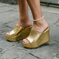 Valeria | Damen Plateau Keilsandaletten