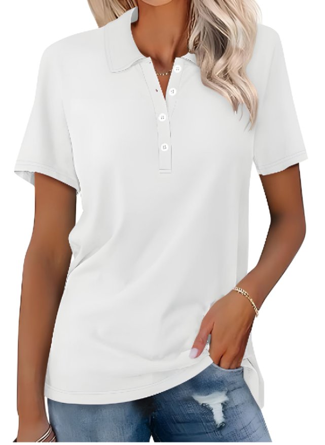 Valeria | Damen Kurzarm Poloshirt