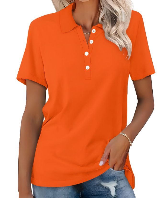 Valeria | Damen Kurzarm Poloshirt