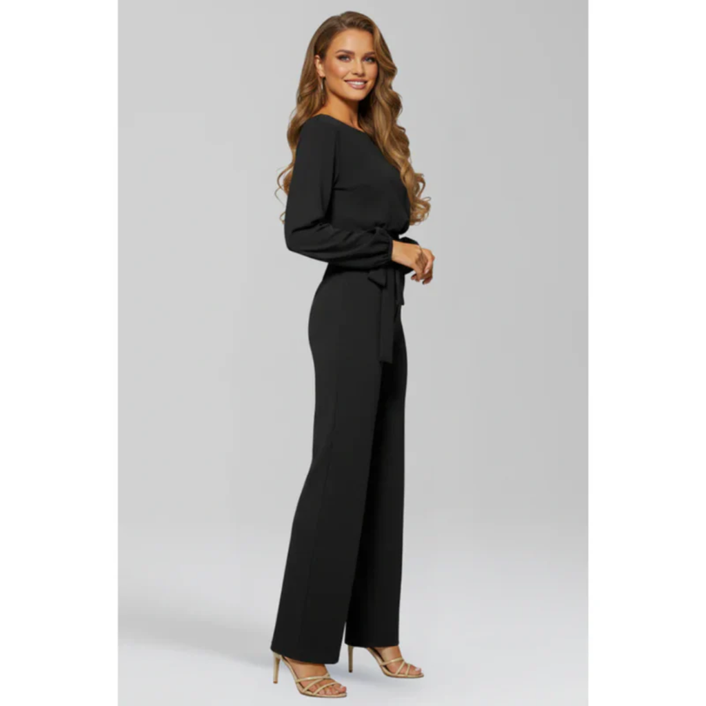 Vreni | Damen Jumpsuit mit Gürtel Abend – Abend Jumpsuit Gürtel Elegant 2026