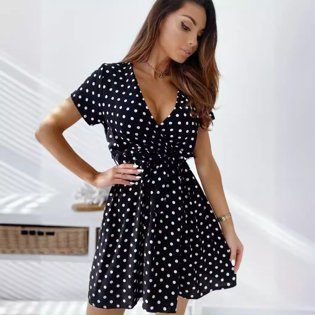 Antonia | Verspieltes Polka-Dot-Minikleid zum Sommer