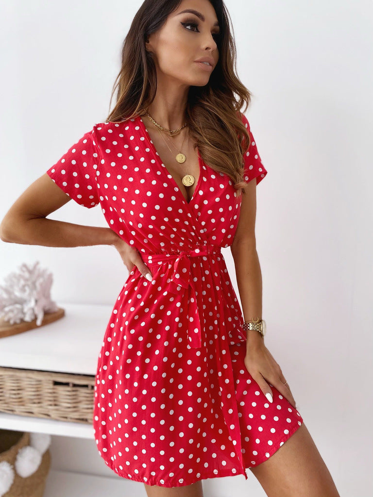 Antonia | Verspieltes Polka-Dot-Minikleid zum Sommer