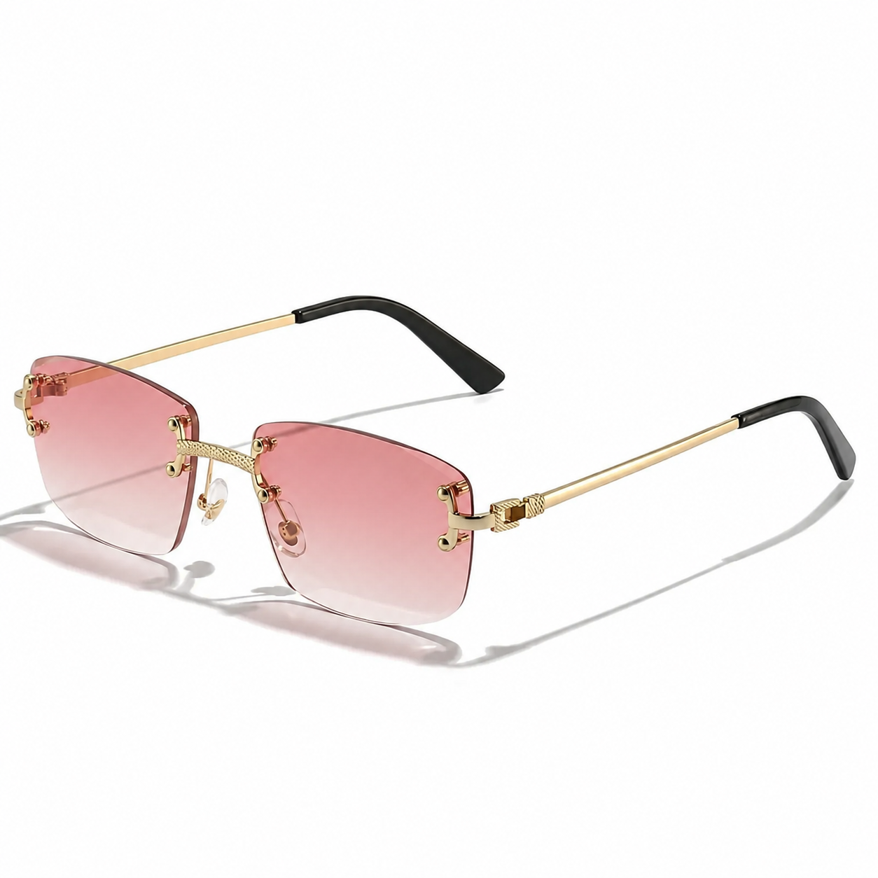Victor | Herren Moderne Sonnenbrille Aviator Gold Metall