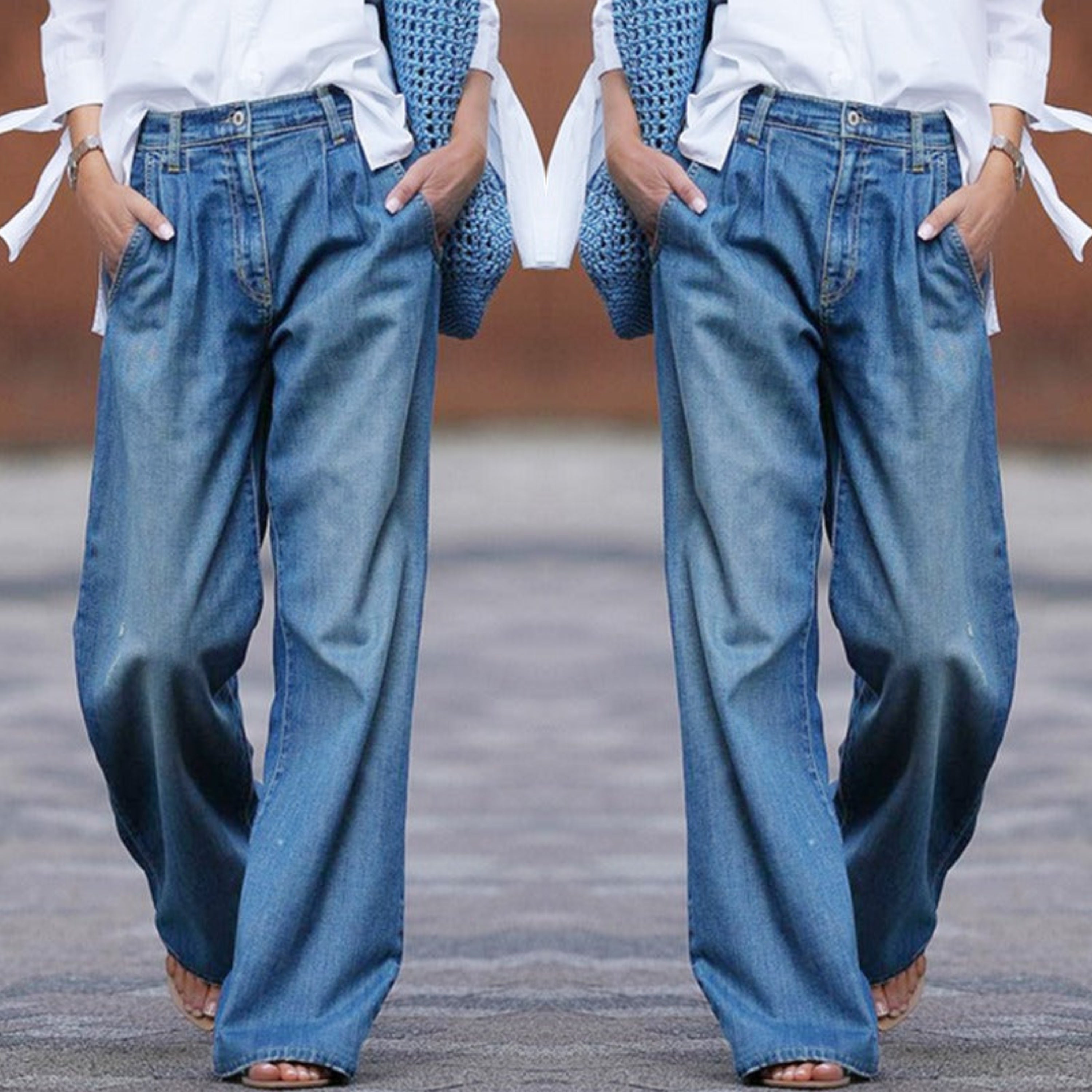 Nele | Vintage Weite Jeans Jeans