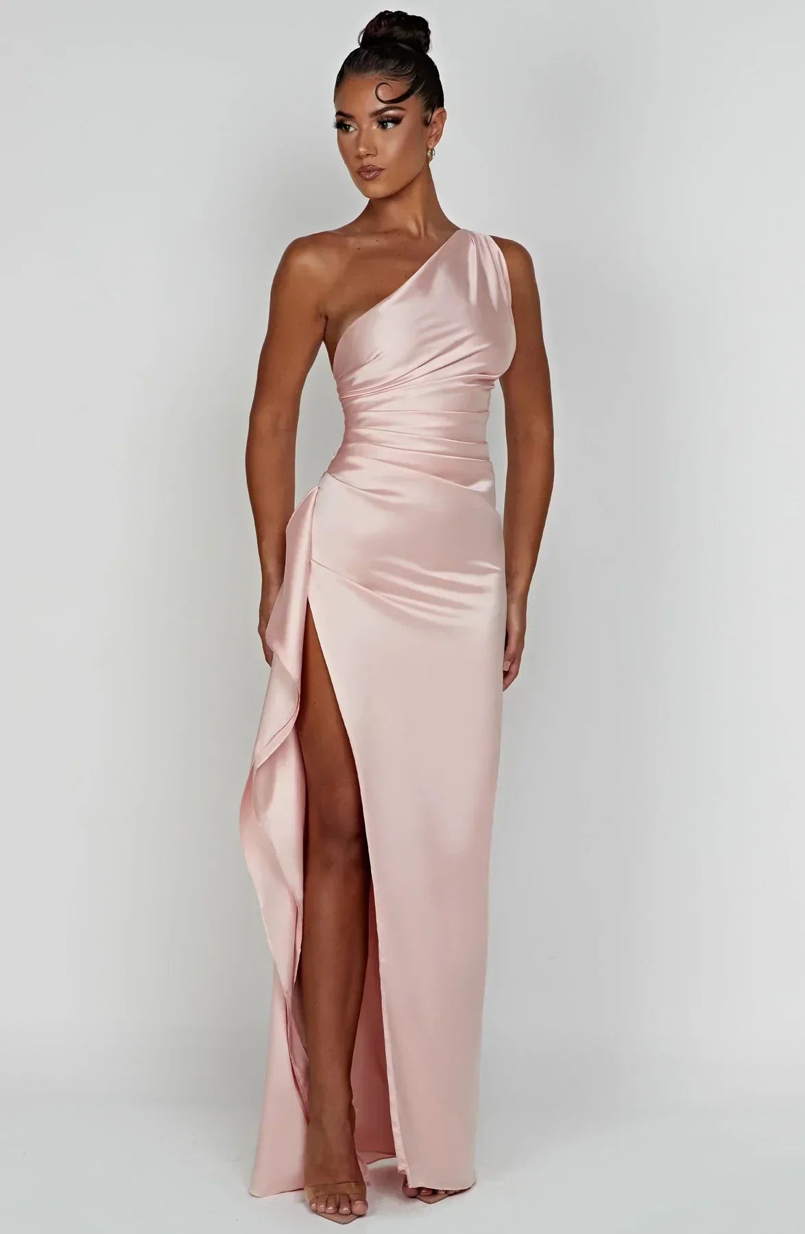 Violetta | Damen One Shoulder Maxikleid