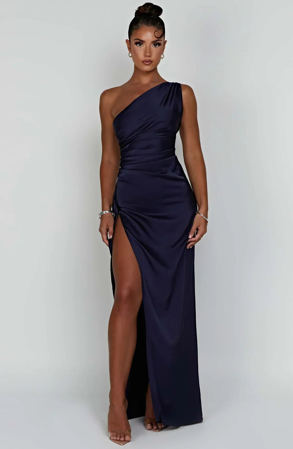 Violetta | Damen One Shoulder Maxikleid