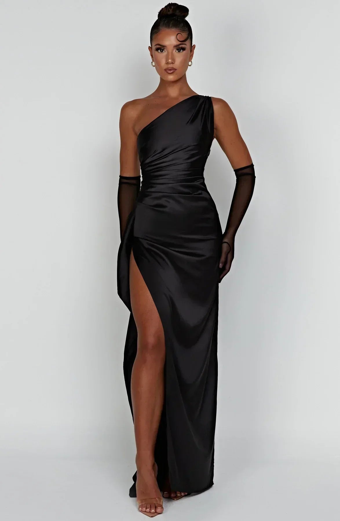 Violetta | Damen One Shoulder Maxikleid