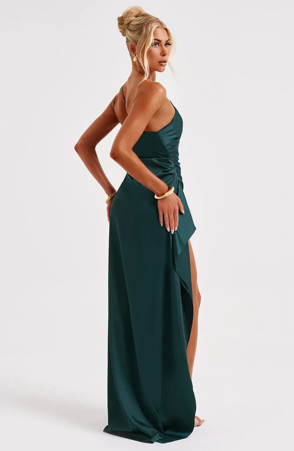 Violetta | Damen One Shoulder Maxikleid