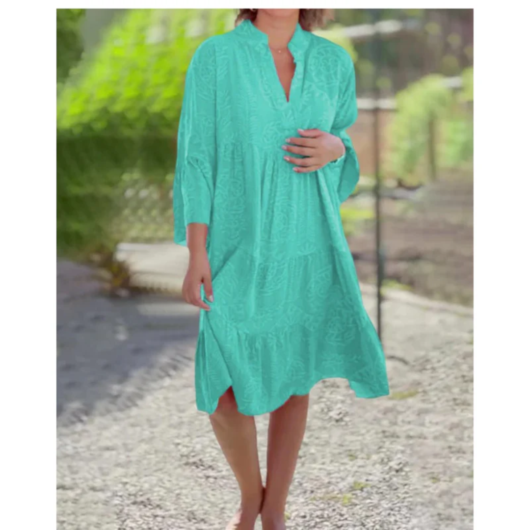 Violetta | Damen Sommerkleid Midi Boho Modern Leicht