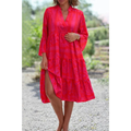 Violetta | Damen Sommerkleid Midi Boho Modern Leicht