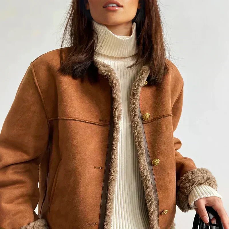 Ella | Warme Kurze Jacke im Blazer-Stil für Herbst