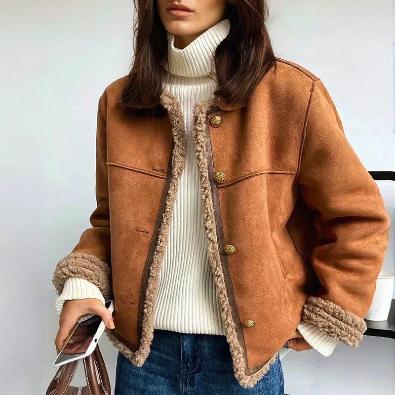 Ella | Warme Kurze Jacke im Blazer-Stil für Herbst