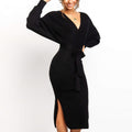 Helena | Weiches figurebetontes Strickkleid für elegante Damen
