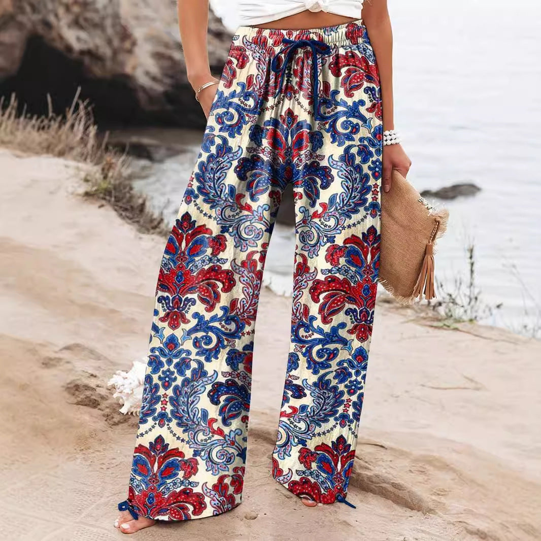 Marie | Weite Hosen mit grafischem Muster
