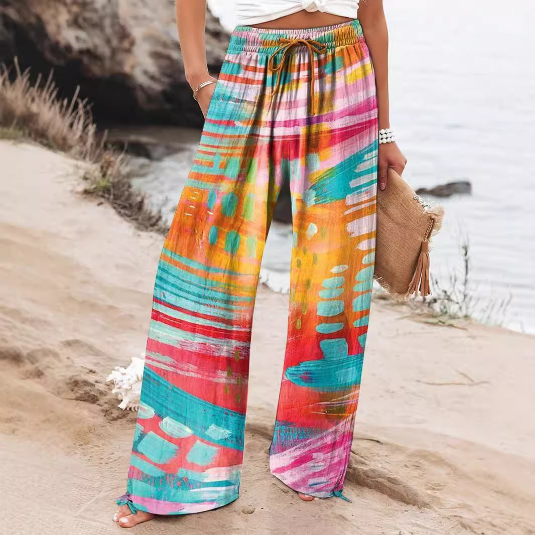 Marie | Weite Hosen mit grafischem Muster