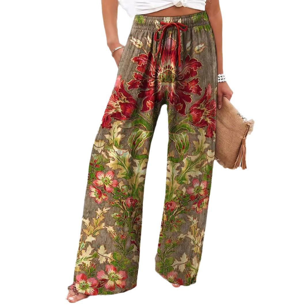 Marie | Weite Hosen mit grafischem Muster