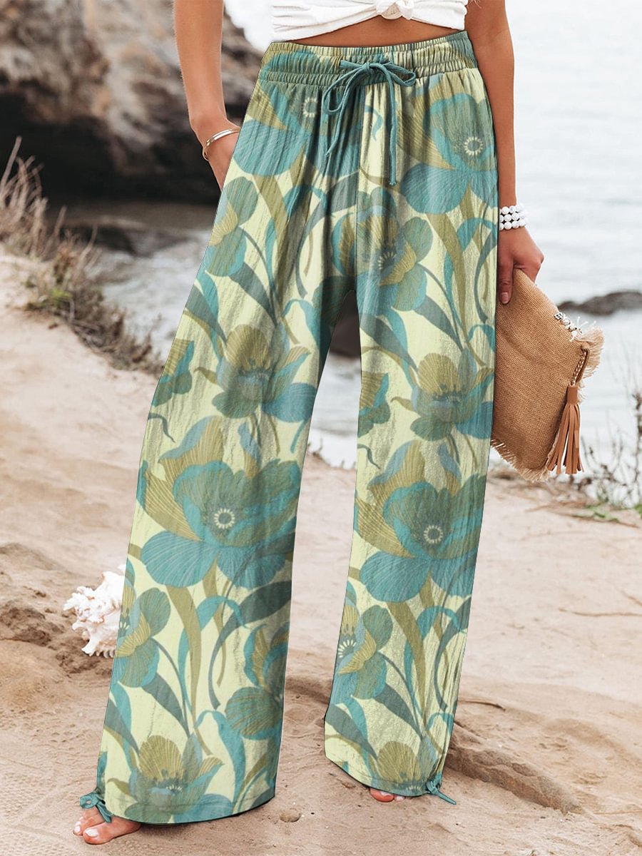 Marie | Weite Hosen mit grafischem Muster