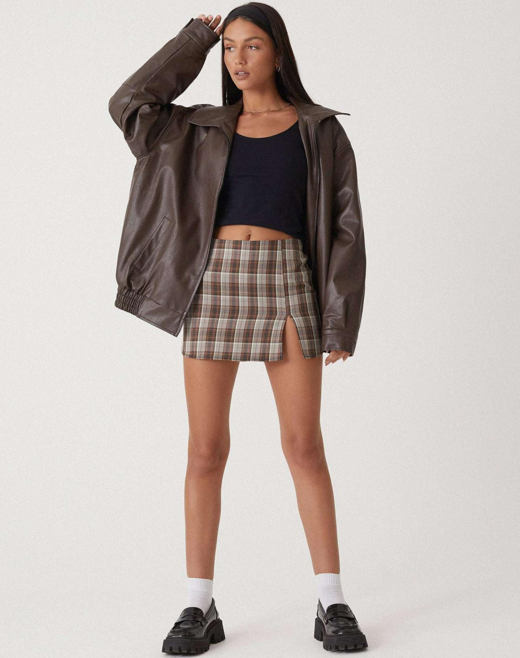 Sophia – Lässige Oversize-Jacke aus Leder