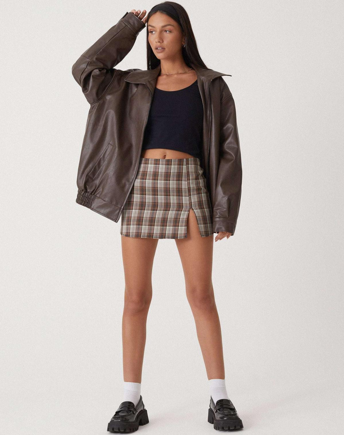 Sophia – Lässige Oversize-Jacke aus Leder