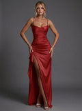 Lea | Women's Spaghetti Strap Ruched Bodycon