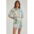 Heida | Damen Zweiteiler Shorts Patchwork Sommer – Patchwork Set Shorts 2026