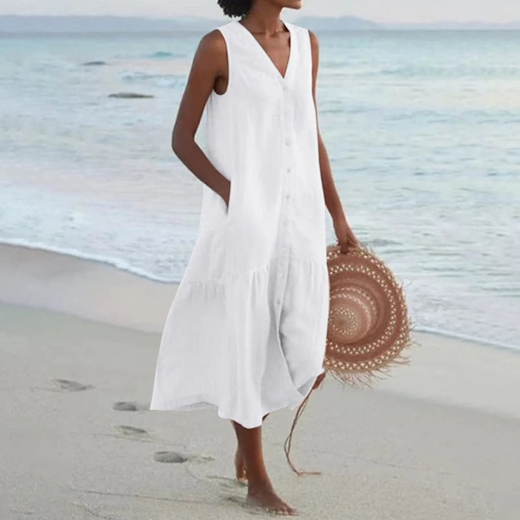 Nina | Zartes Leinenkleid für den Sommer