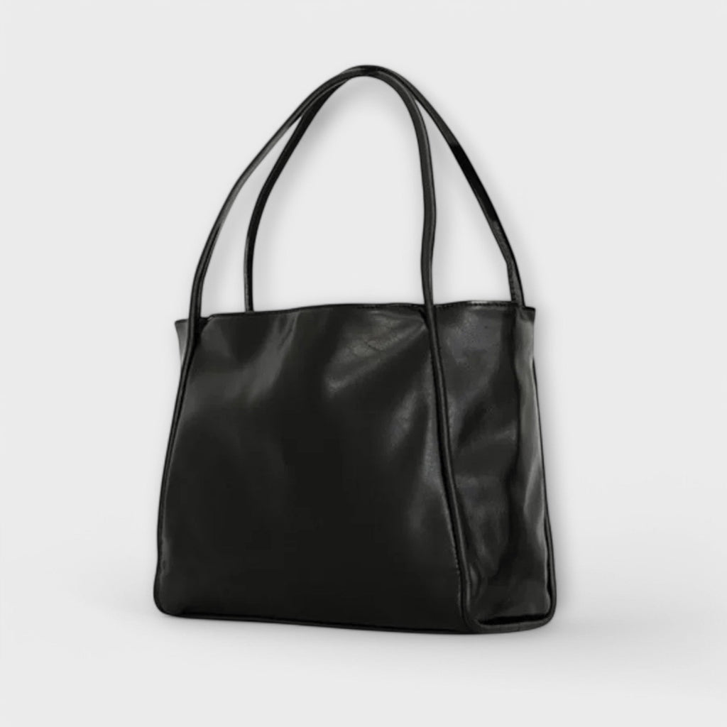 Damen Klassische Handtasche mit Reißverschluss und Tragegriffen