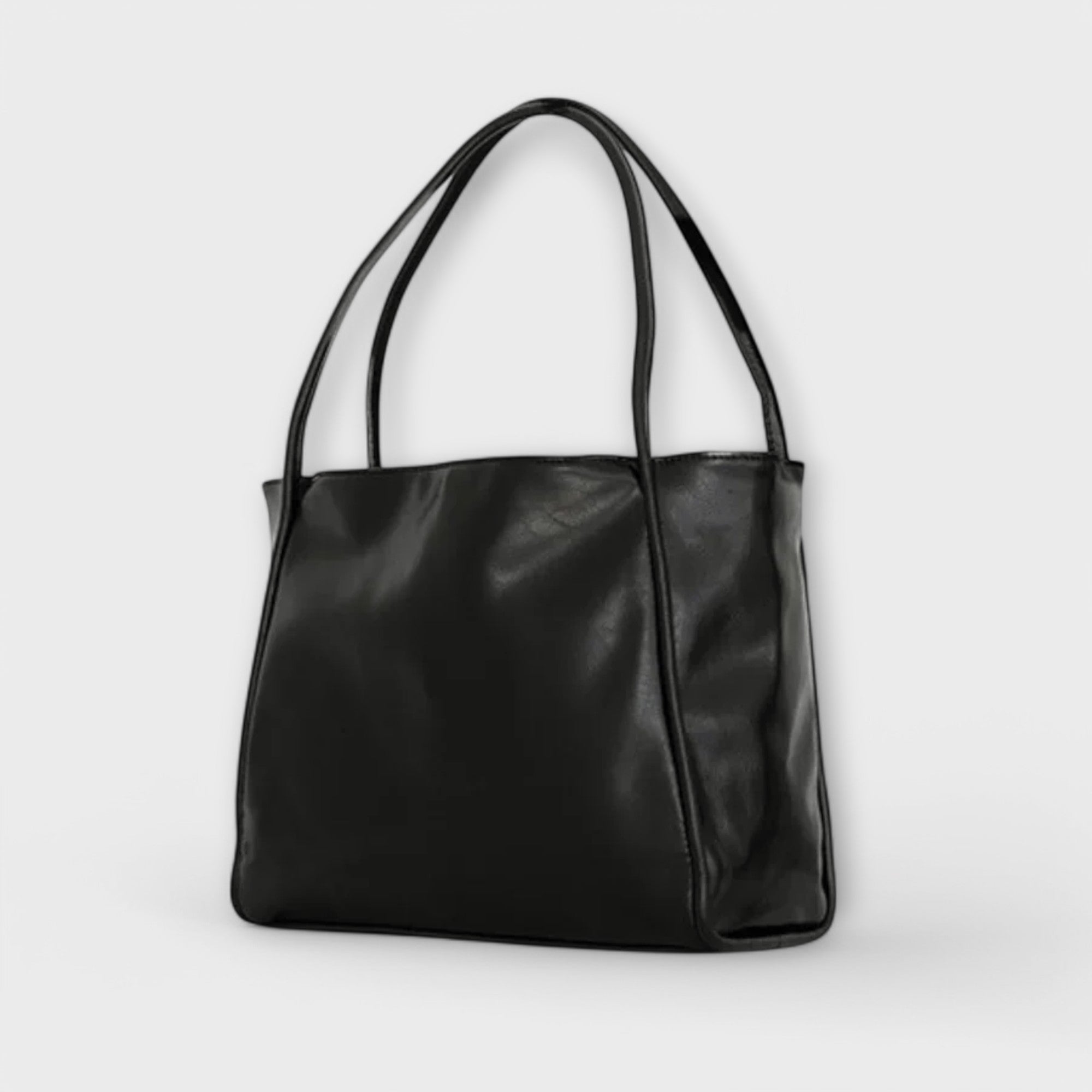 Damen Klassische Handtasche mit Reißverschluss und Tragegriffen