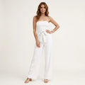 Zwei Teiler für Damen mit Bandeau Top und weiter Sommer Hose